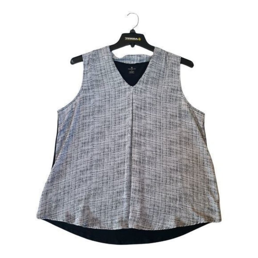 Worthington Womens Sleeveless Top Lightweight Summer High low